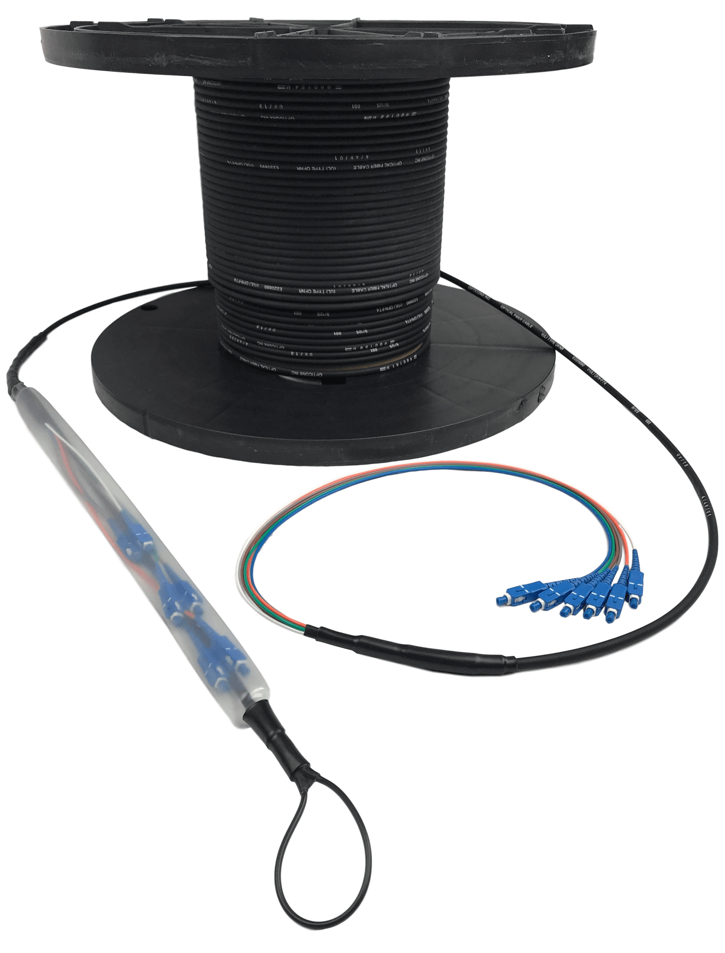 preterminated-indoor-outdoor-lc preconnectorized indoor outdoor LC cable with pulling eye